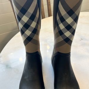 Burberry House Check pattern Rain Boots